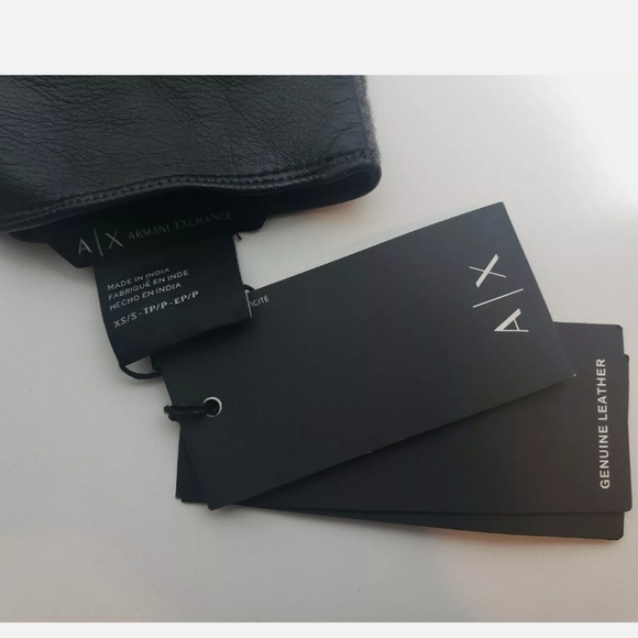 gloves Armani Exchange A/X Size S/xs Wool leather - Picture 3 of 5